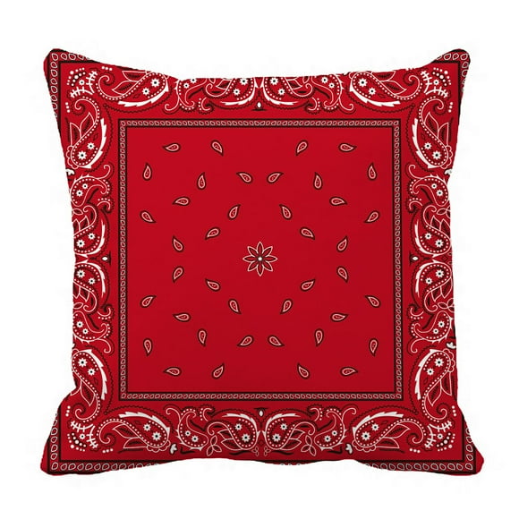 Multicolor Paisley Pattern Accessories Light Black Paisley Pattern Bandana Throw Pillow 18x18 Multicolor Paisley Pattern Accessories Light Black Paisley Pattern Bandana Throw Pillow 18x18